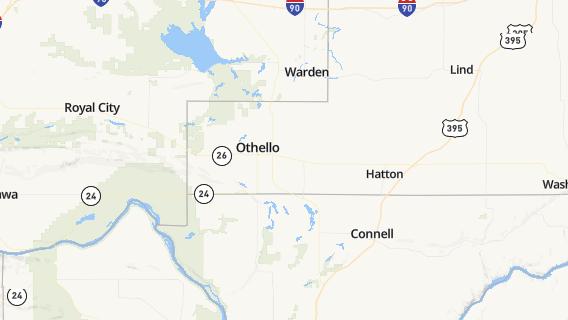 mapa de la ciudad de Othello
