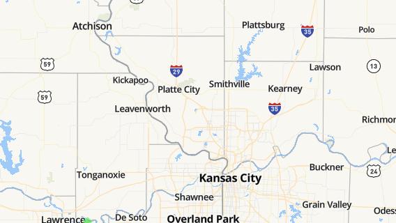 mapa de la ciudad de Platte City