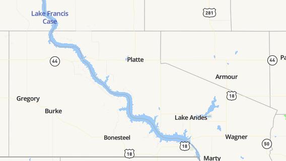 mapa de la ciudad de Platte