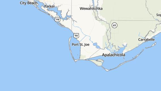 mapa de la ciudad de Port Saint Joe