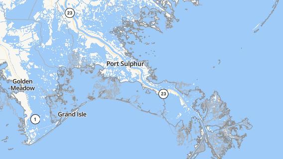 mapa de la ciudad de Port Sulphur