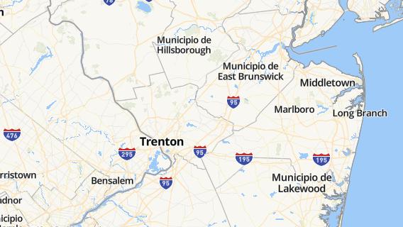 mapa de la ciudad de Princeton Junction