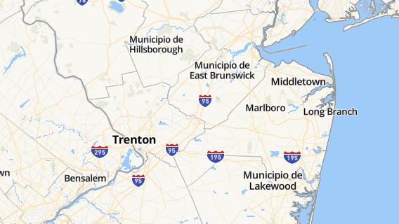 mapa de la ciudad de Princeton Meadows