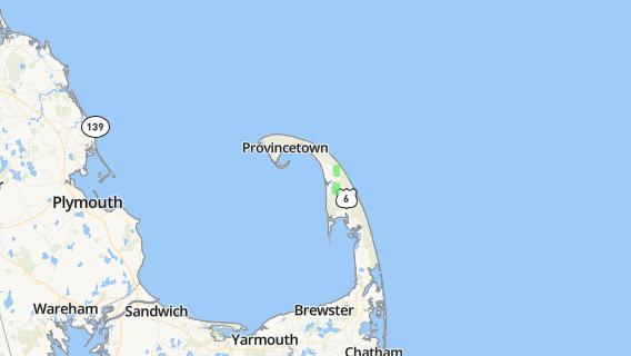 mapa de la ciudad de Provincetown