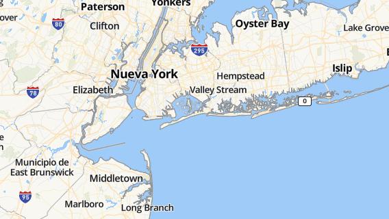 mapa de la ciudad de Queens
