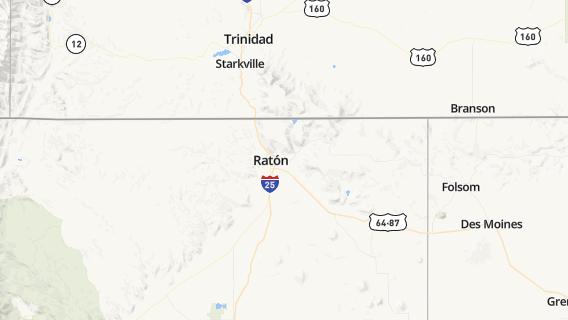 mapa de la ciudad de Raton