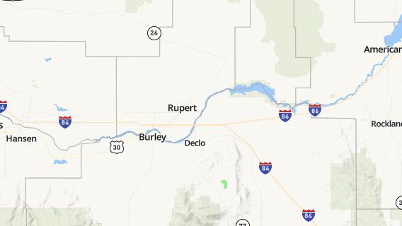 mapa de la ciudad de Rupert