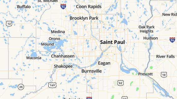 mapa de la ciudad de Saint Louis Park