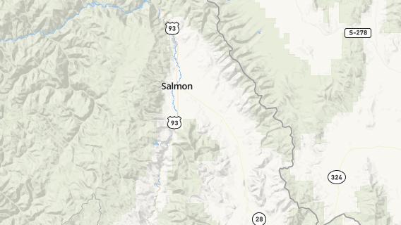 mapa de la ciudad de Salmon