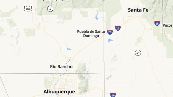 mapa de la ciudad de San Felipe Pueblo