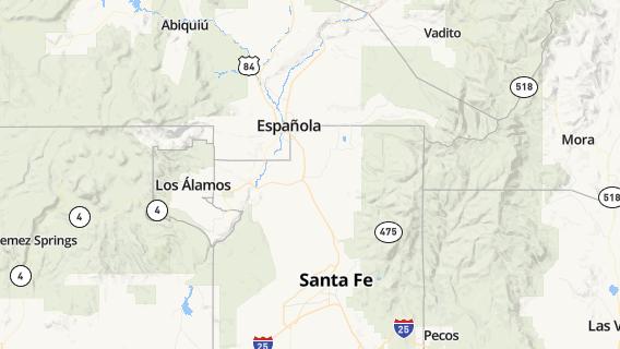 mapa de la ciudad de Santa Clara Pueblo