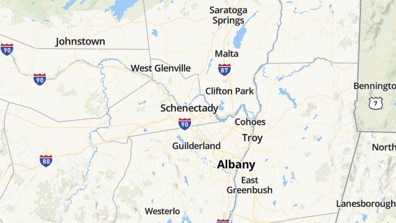 mapa de la ciudad de Schenectady
