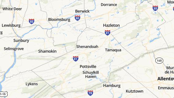 mapa de la ciudad de Shenandoah Heights