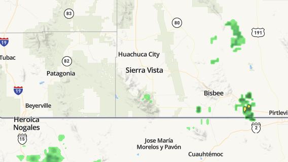 mapa de la ciudad de Sierra Vista
