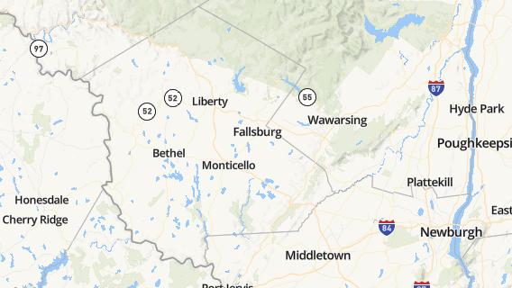 mapa de la ciudad de South Fallsburg