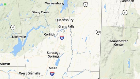 mapa de la ciudad de South Glens Falls