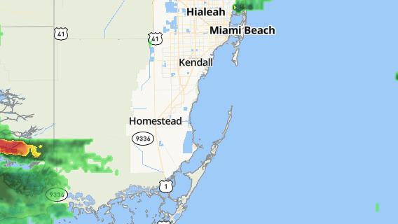 mapa de la ciudad de South Miami Heights