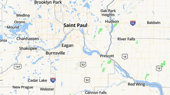 mapa de la ciudad de South Saint Paul