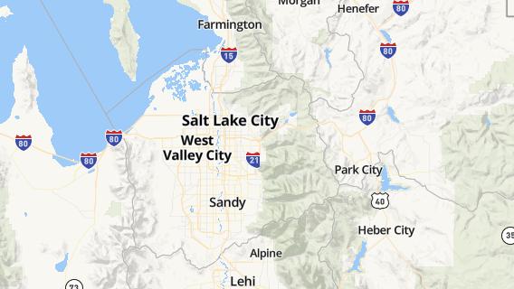 mapa de la ciudad de South Salt Lake