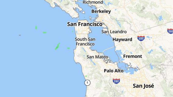 mapa de la ciudad de South San Francisco