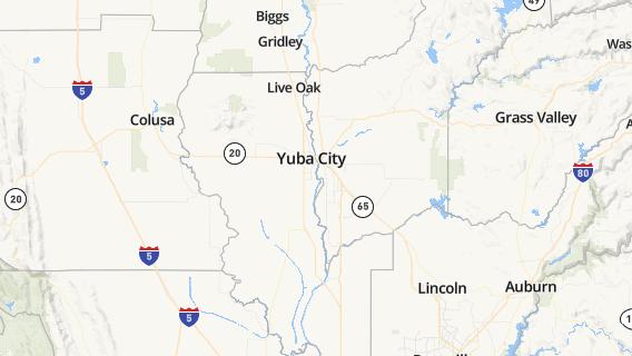 mapa de la ciudad de South Yuba City
