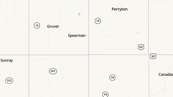 mapa de la ciudad de Spearman