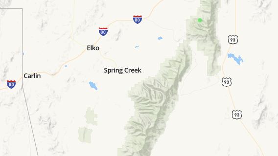 mapa de la ciudad de Spring Creek