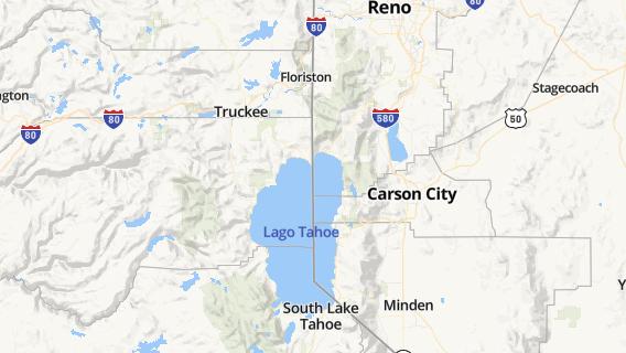 mapa de la ciudad de Tahoe Vista
