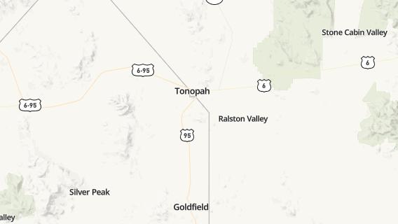 mapa de la ciudad de Tonopah