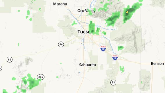 mapa de la ciudad de Tucson Estates