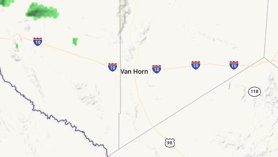 mapa de la ciudad de Van Horn
