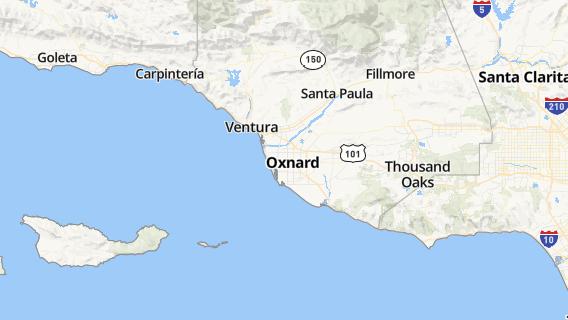 mapa de la ciudad de Ventura