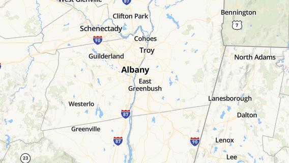 mapa de la ciudad de West Albany