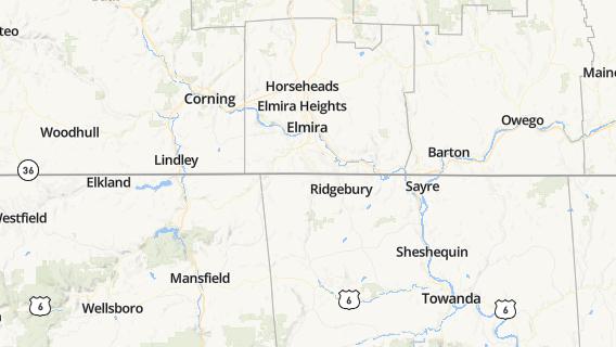 mapa de la ciudad de West Elmira