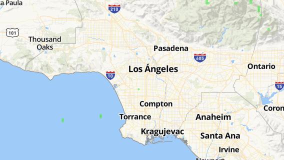 mapa de la ciudad de West Hollywood