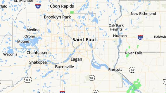 mapa de la ciudad de West Saint Paul