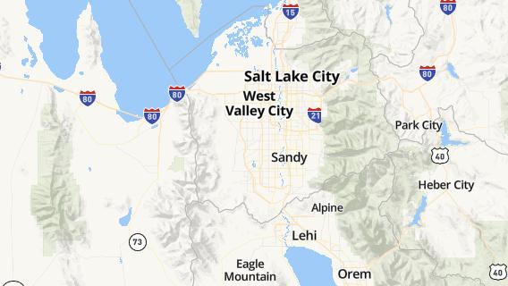 mapa de la ciudad de West Valley City