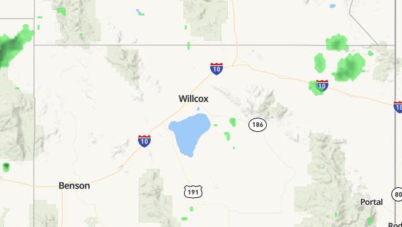 mapa de la ciudad de Willcox