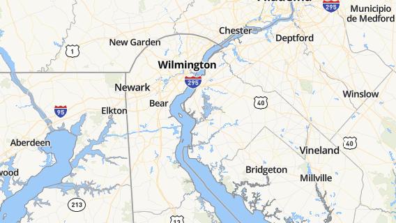 mapa de la ciudad de Wilmington Manor