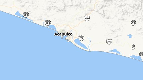mapa de la ciudad de Acapulco de Juarez