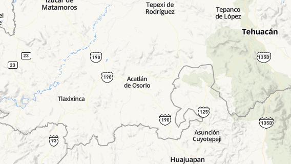 mapa de la ciudad de Acatlan de Osorio