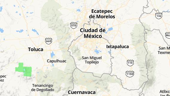 mapa de la ciudad de Alvaro Obregon