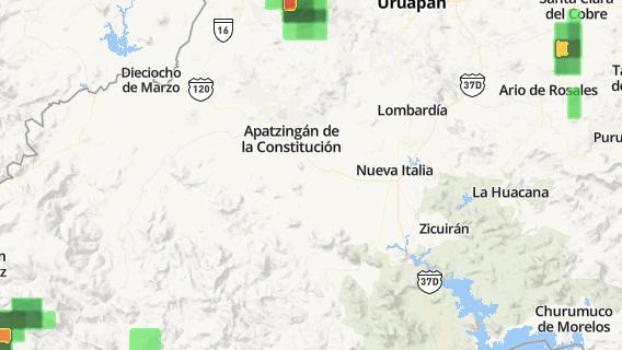 mapa de la ciudad de Apatzingan