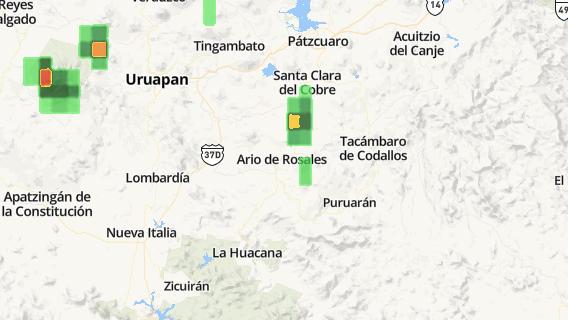 mapa de la ciudad de Ario de Rosales