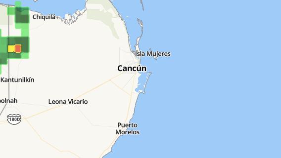 mapa de la ciudad de Cancun