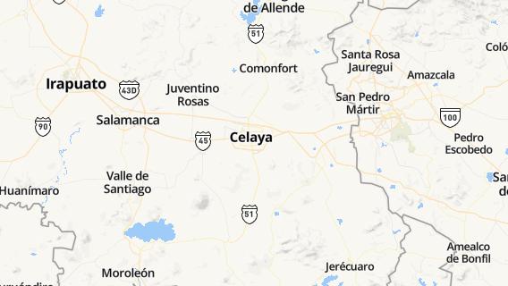 mapa de la ciudad de Celaya