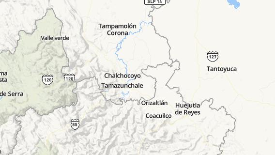 mapa de la ciudad de Chalchocoyo
