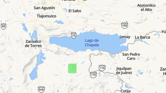 mapa de la ciudad de Chapala