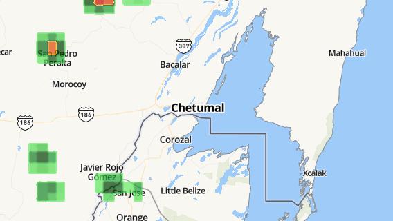mapa de la ciudad de Chetumal