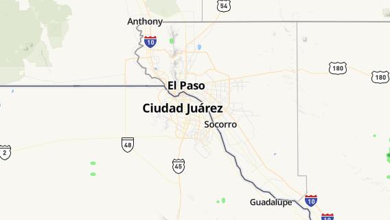 mapa de la ciudad de Ciudad Juarez
